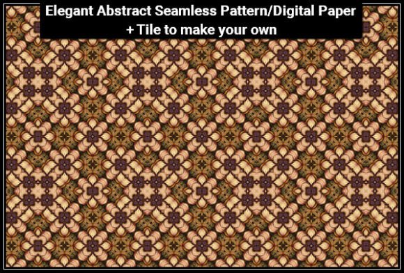Elegant Seamless Pattern Tile 006