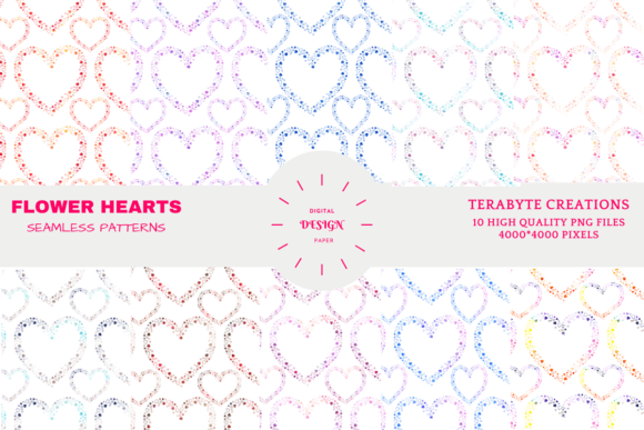 Flower Hearts Pattern