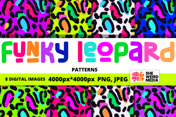 Funky Leopard Animal Print: A Vibrant Digital Textile Bundle for Creators