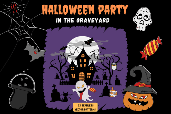 Halloween Party in the Graveyard