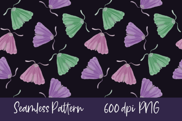 Moth Seamless Pattern: Elegant & Versatile Design Resource