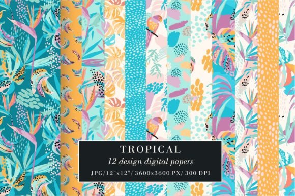 Tropical Design Digital Papers: A Vibrant Resource for Creative Professionals and Makers