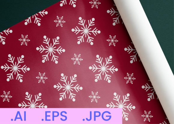Winter Snowflake DigitalPaper Pattern 14