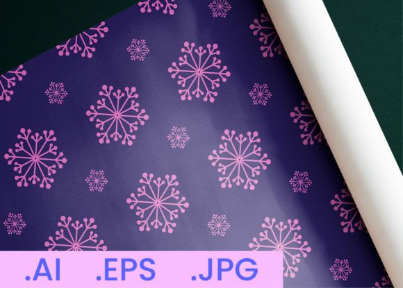 Winter Snowflake DigitalPaper Pattern 19: A Versatile, Print-Ready Design for Creative Professionals